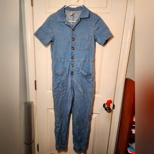 Denim jumper/romper
